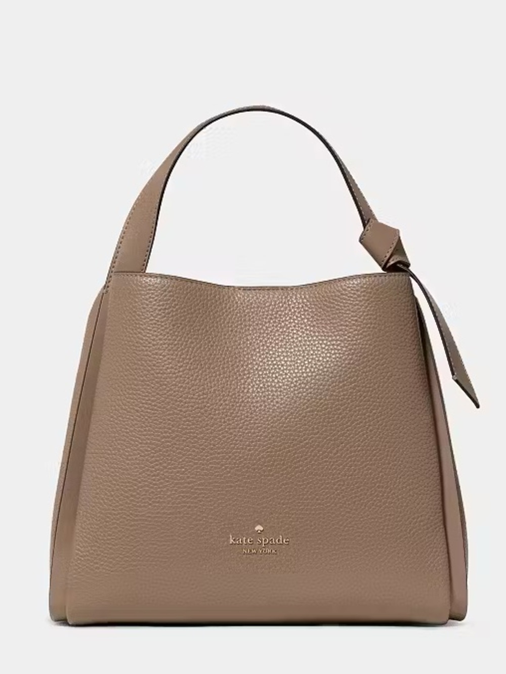 ♠️Kate Spade Knott Medium Convertible Leather Carryall Bag, Timeless Taupe NWT